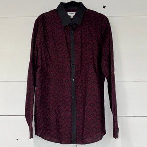 Express Mens Extra Slim Button Up Dress Shirt